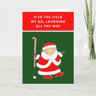 Funny Field Hockey Christmas Cards