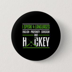 Funny Field Hockey Shirt Joke Sarcastic Field Hock 6 Cm Round Badge