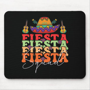 Funny Fiesta Squad Cinco De Mayo Mexican Party Cin Mouse Mat