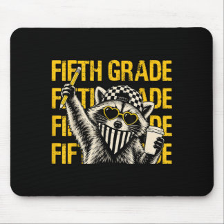 Funny Fifth Grade Teacher Fvibesl Racoon Back To Mouse Mat