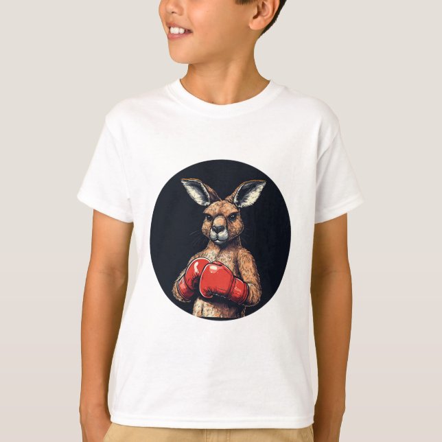 Funny Fighting Kangaroo For A Quirky Knockout  T-Shirt (Front)