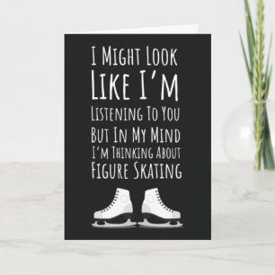Funny Figure Skating Cards Winter Sport Ice Skater