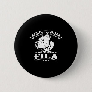 Funny fila dog 6 cm round badge