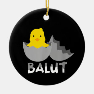 Funny Filipino Balut Ceramic Tree Decoration