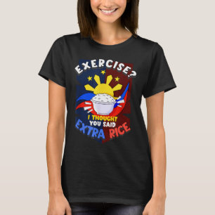 Funny Filipino Ez Merch Co Filipino Exercise I Tho T-Shirt