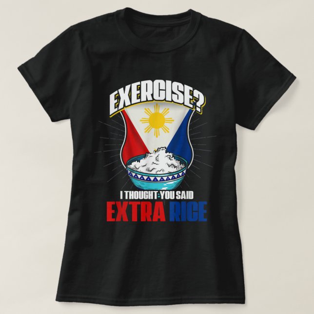 Funny Filipino Joke Filipina Philippines  T-Shirt (Design Front)