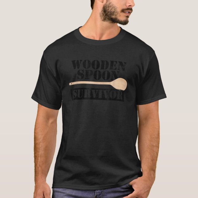 Funny Filipino Pride  Wooden Spoon Survivor Tee  (Front)