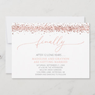 Funny Finally Getting Married Casual Wedding Invitation