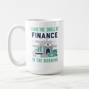 Funny Finance Mug Business Office Coworker Blue