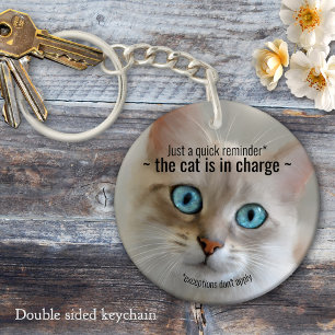 Funny Fine Art Cat Keychain
