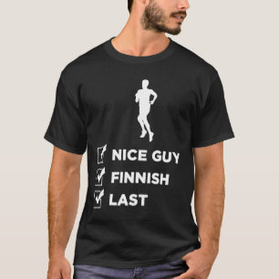Funny Finnish Roots Finland runner jogger gift T-Shirt