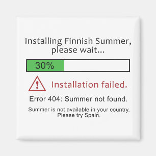 Funny Finnish Summer magnet