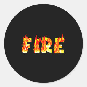 Funny Fire And Ice Fire Couple Diy Costume Hallowe Classic Round Sticker