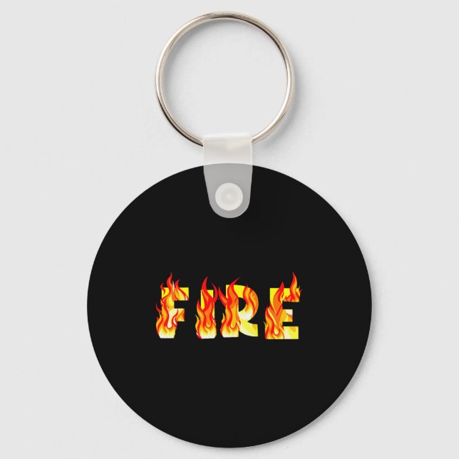 Funny Fire And Ice Fire Couple Diy Costume Hallowe Key Ring (Front)