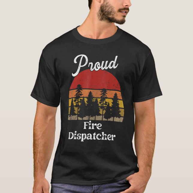 Funny Fire Dispatcher Shirts Job Title Professions (Front)