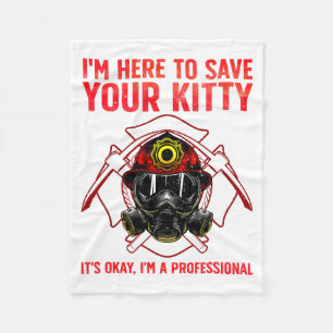 Funny Firefighter Art For Men Women Fireman Gag Fi Fleece Blanket