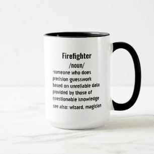funny Firefighter Definition gifts for men women Mug