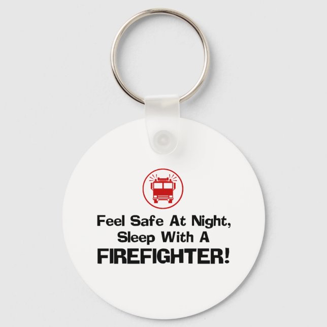 Funny Firefighter Key Ring (Front)