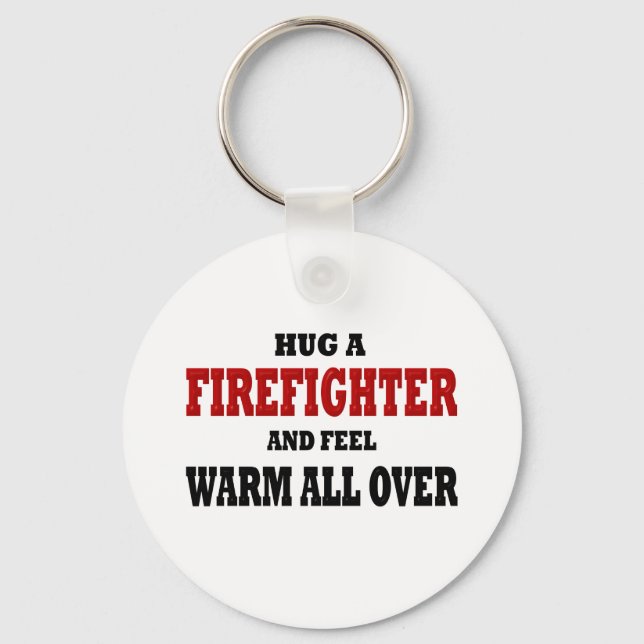 Funny Firefighter Key Ring (Front)