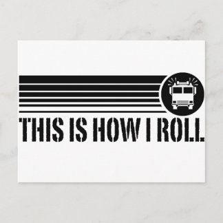Funny Firefighter Postcard