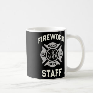 Funny Firework Staff 4th Of July Team Safety Direc Coffee Mug