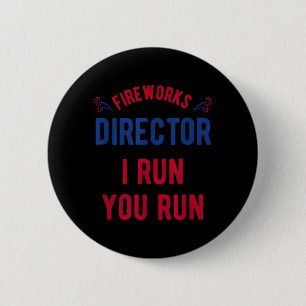 Funny Fireworks Director 4th of July - USA 6 Cm Round Badge