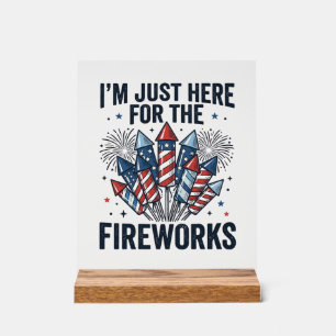 Funny Fireworks Lover Vintage Patriotic Shirt_1 Acrylic Sign