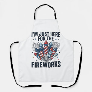 Funny Fireworks Lover Vintage Patriotic Shirt_1 Apron