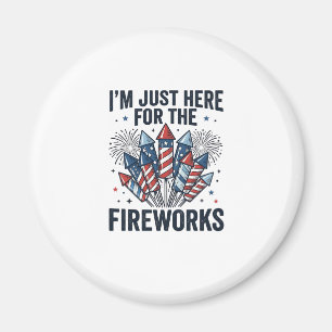 Funny Fireworks Lover Vintage Patriotic Shirt_1 Magnet