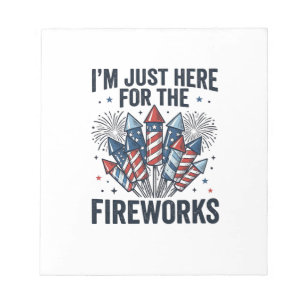Funny Fireworks Lover Vintage Patriotic Shirt_1 Notepad
