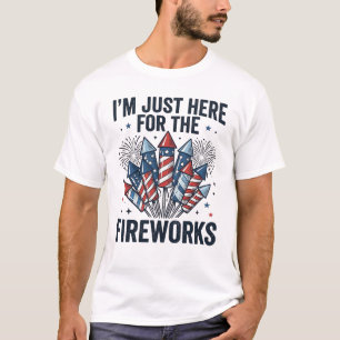 Funny Fireworks Lover Vintage Patriotic Shirt_1 T-Shirt