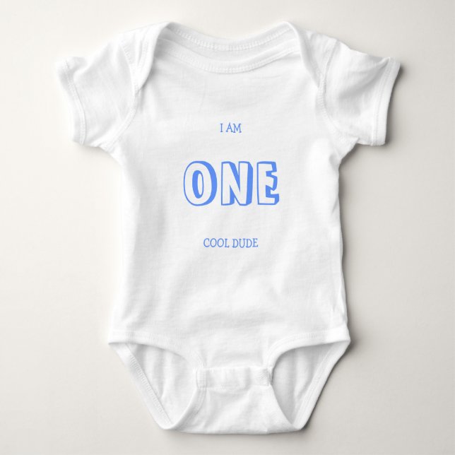 Funny First Birthday Shirt For A Boy (Front)