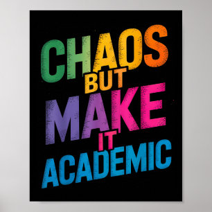 Funny First Day Of School Teachers Students Gen Z Poster