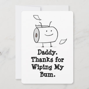 Funny First Father's Day Card from Baby