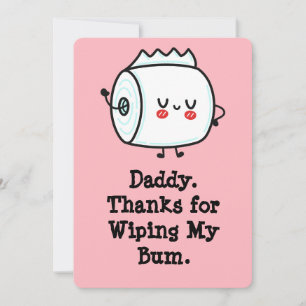 Funny First Father's Day Card from Baby
