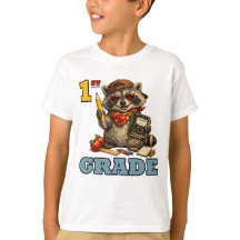 Funny First Grade Feral Racoon Back-to-school