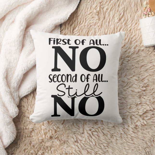 Funny First Of All No Cushion (Blanket)