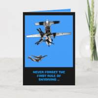 Funny,first rule of skydiving birthday