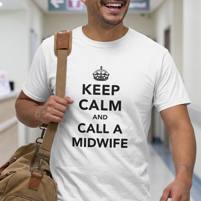 Funny First Time Dad Keep Calm Quote T-Shirt (Creator Uploaded)