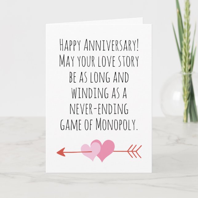 funny first wedding anniversary cards (Front)