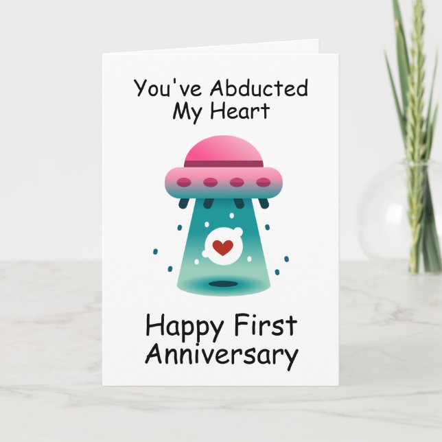 funny first wedding anniversary cards (Front)