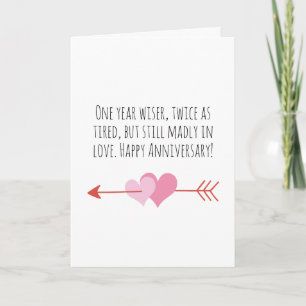 funny first wedding anniversary cards