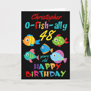 Funny Fish Any Age Birthday Card