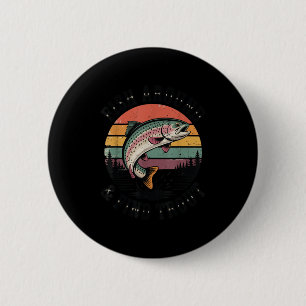 Funny Fish Around & Find Rainbow Trout Fly Fis 6 Cm Round Badge