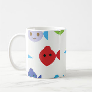 funny fish cartoon  coffee mug