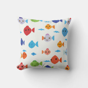 funny fish cartoon cushion