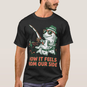 Funny Fish Catches Fisherman Role Reversal T-Shirt