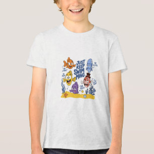 Funny Fish Characters Tri-Blend Shirt