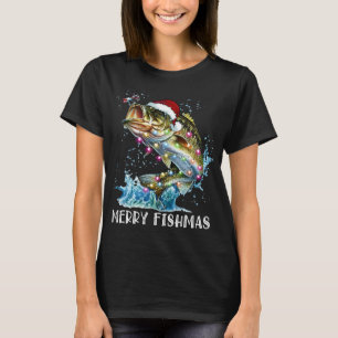 Funny Fish Christmas For Men Grandpa Fishing Lover T-Shirt