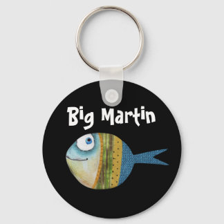 funny fish, comic design coffee mug key ring